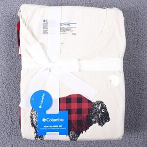 Columbia Pajama Pants Set Men XXL Long Sleeve Shirt Buffalo Graphic